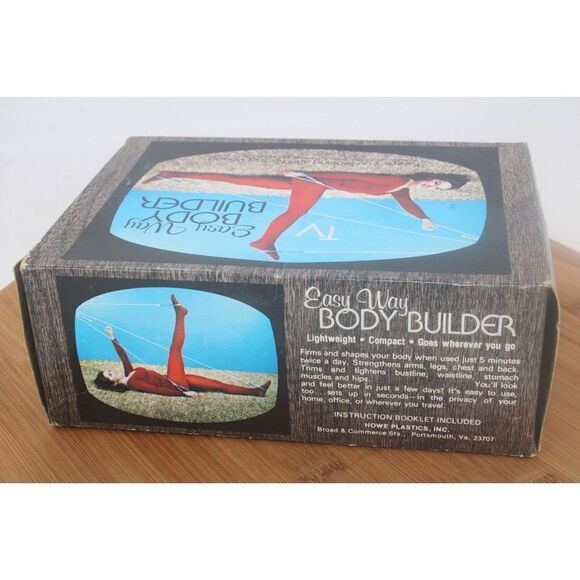 Vintage Easy Way Body Builder Retro Resistance Bands  in Box Made in USA - Picture 3 of 6